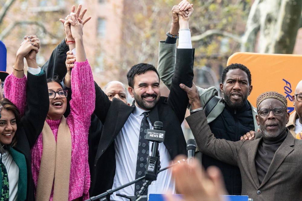 Zohran Mamdani during a campaign event in New York City.