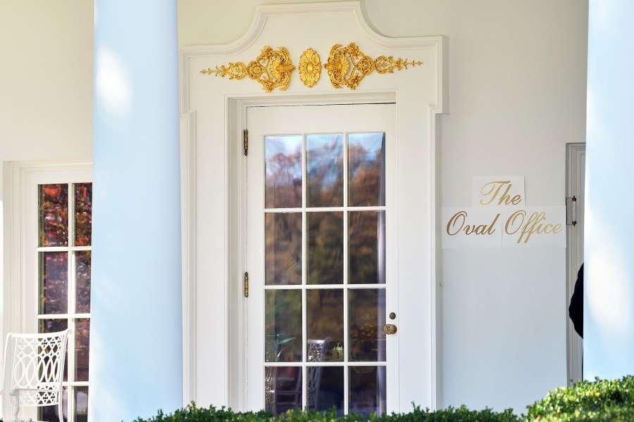 Outside of the Oval Office in Washington, D.C.