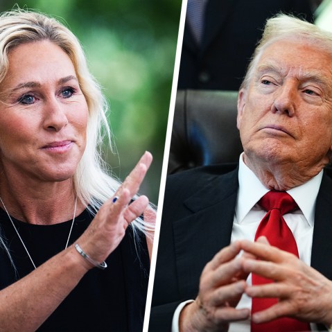 Rep. Marjorie Taylor Greene; President Donald Trump.