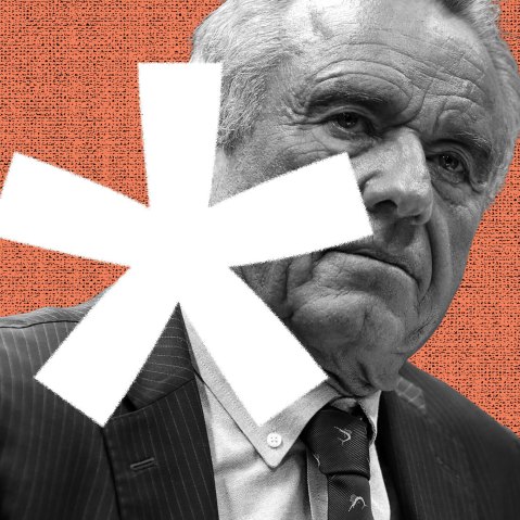A photo illustration of RFK Jr.