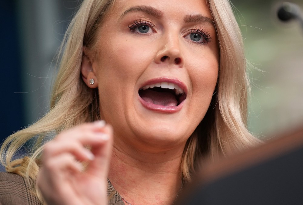 White House press secretary Karoline Leavitt.
