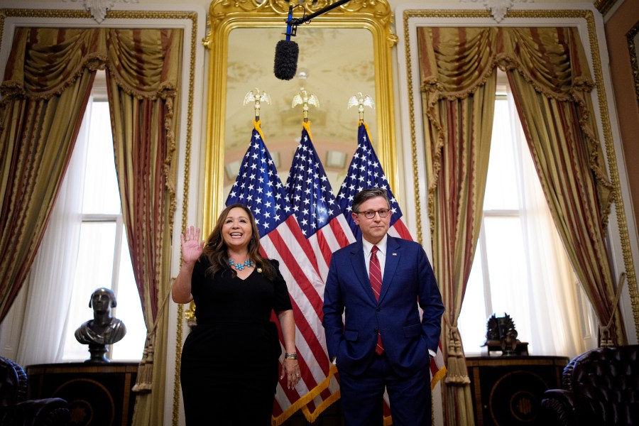 Speaker Johnson Swears In Representative-Elect Adelita Grijalva