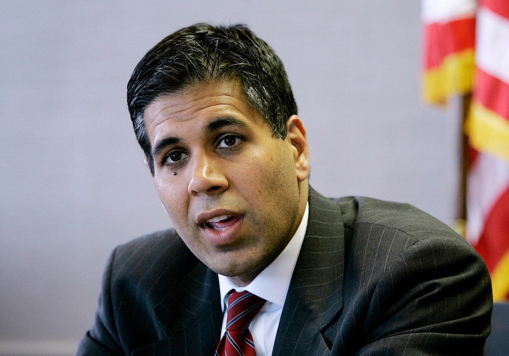 In this 2006 file photo, Amul Thapar, then the U.S. Attorney for the Eastern District of Kentucky, talks with The Associated Press.