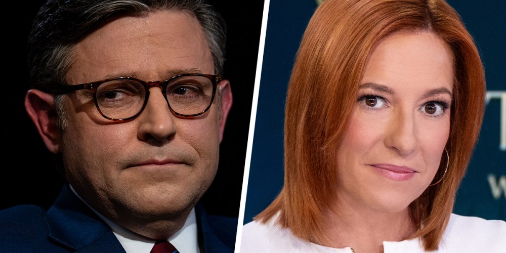 Speaker of the House Mike Johnson; Jen Psaki.