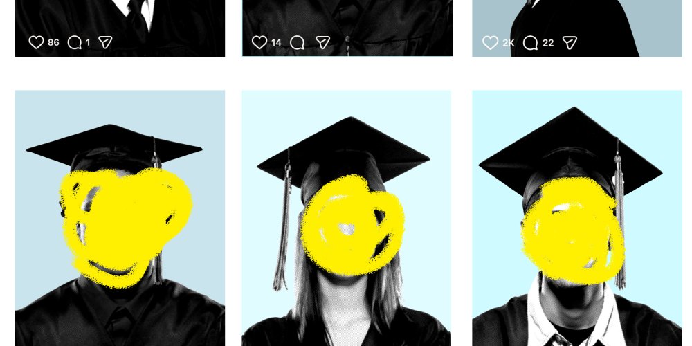 an illustration of yearbook photos