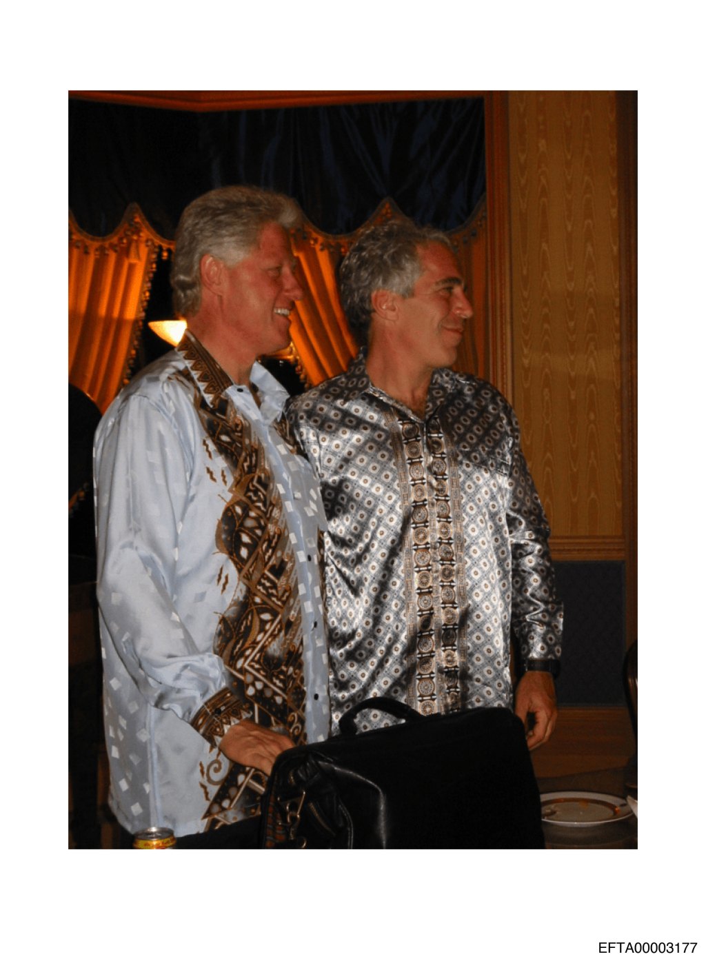 Bill Clinton and Jeffery Epstein.