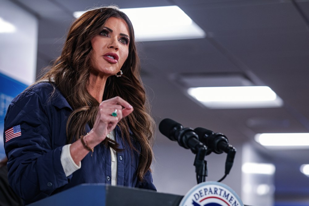 Kristi Noem, secretary of the US Department of Homeland Security