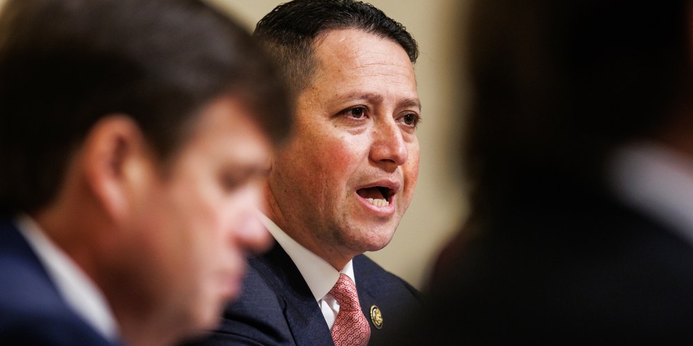 Rep. Tony Gonzales speaks during a House Homeland Security Committee hearing.