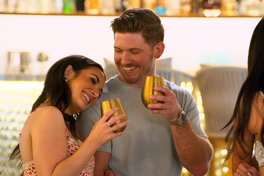 Jessica Barrett and Chris Fusco on season 10 of "Love Is Blind."