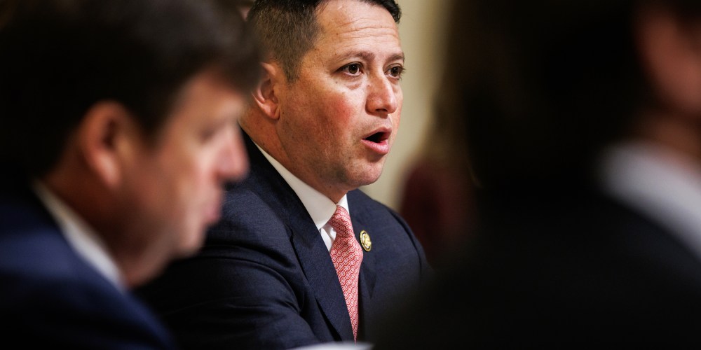 Rep. Tony Gonzales speaks during a House Homeland Security Committee hearing.