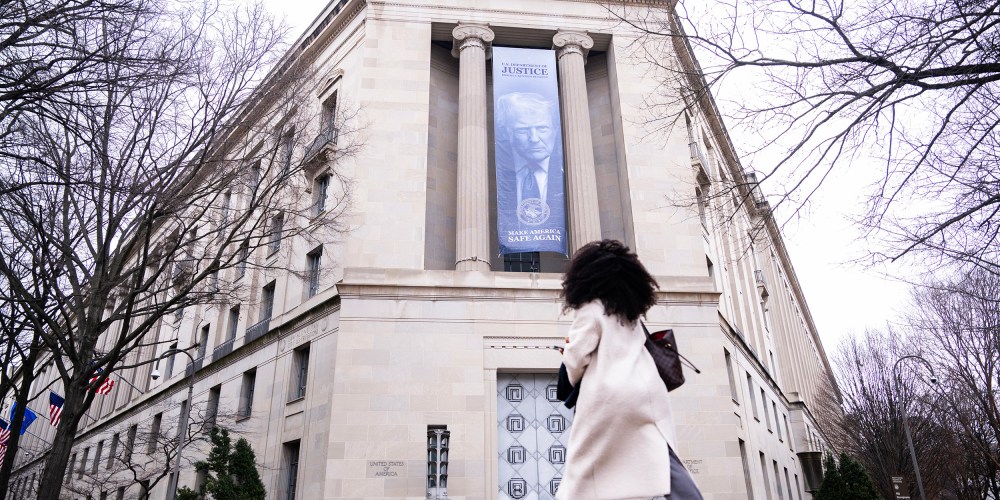 Department of Justice building.